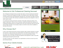Tablet Screenshot of candjprofessionalcleaningservices.com
